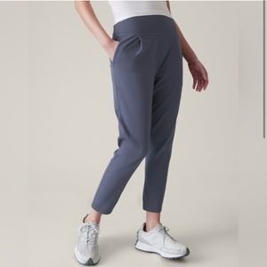 NWT-Athleta Granite Blue Elation Pant, Size Small-Tall